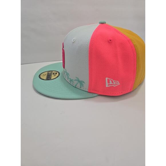 San Diego Padres City Connect New Era 59FIFTY MLB Fitted Cap Hat Colorful White - Picture 9 of 16